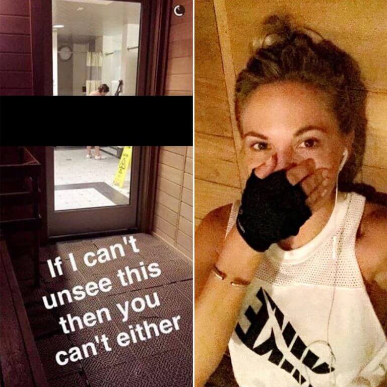 I am so saddened by this entire situation. Body Shaming is a terrible thing to do and snapping pictures of a naked lady in a locker room is absolutely disgusting!