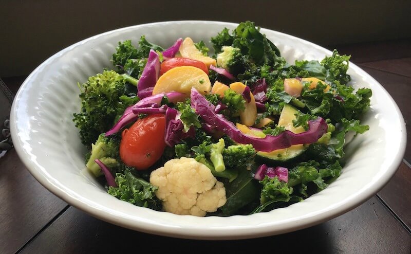 Citrus Burst Fall Salad with Cauliflower and Kale is perfect in the Fall as both the Cauliflower and Kale reach their peak seasons. This delicious Fall Salad is elevated from bland to grand due to the addition of the salt-cured lemon slices.